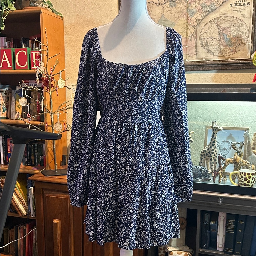 Altar'd State Navy Floral Dress
